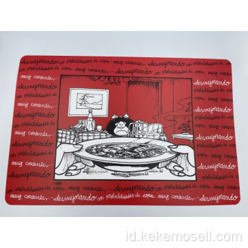 Karakter Kartun Lucu Pvc Plastik Meal Mat